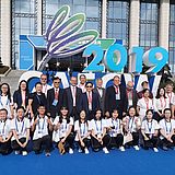 Studierende und Professoren während der China-ASEAN Education Cooperation Week